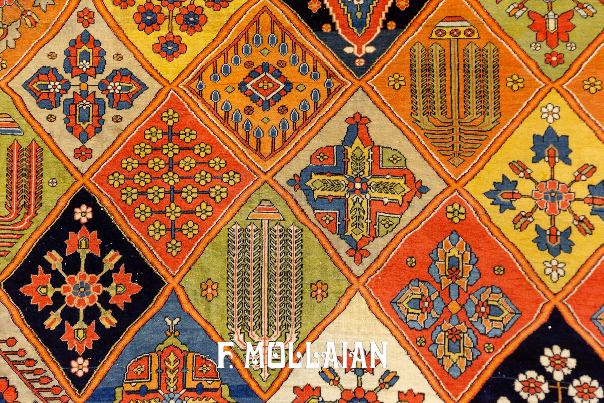 Kashan Mohtasham Rug Highly Unique n°:669436